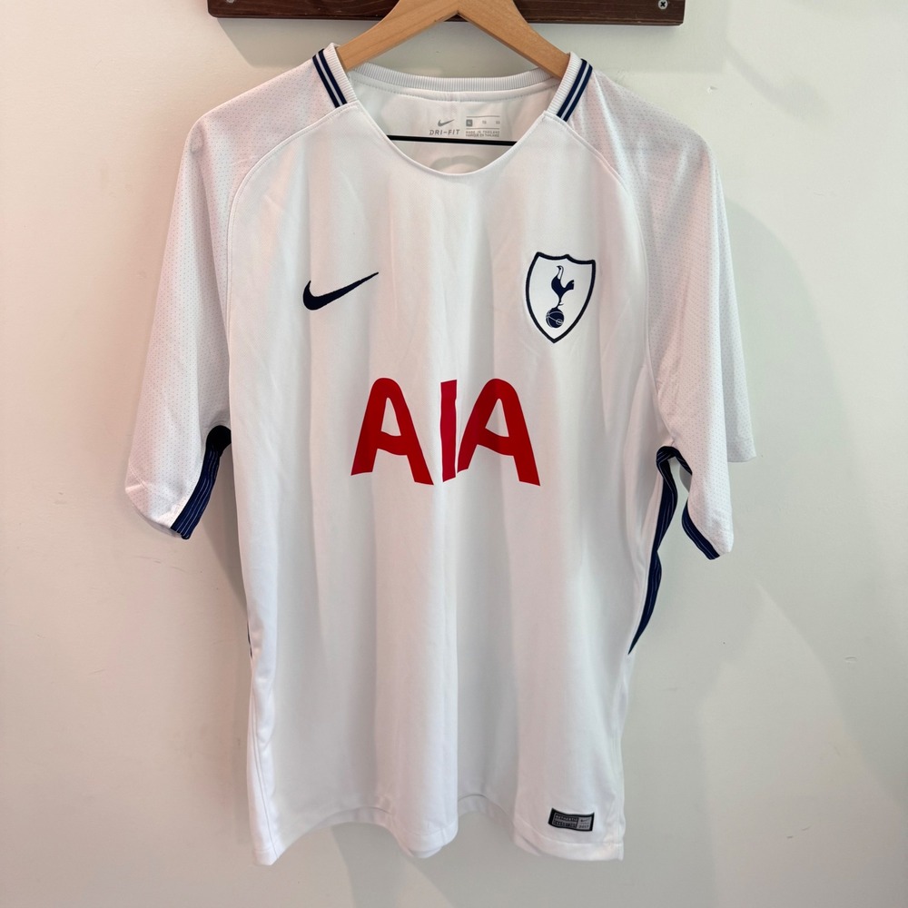 Nike Tottenham Hotspur 2017-18 Home Jersey Mens XL White Spurs AIA Soccer Shirt